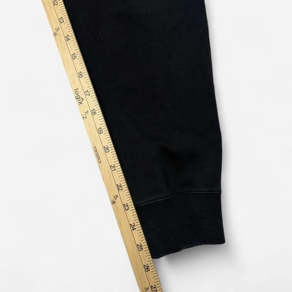 Nike Black Sweatpants Joggers Small Swoosh Logo Casual Athletic Pants